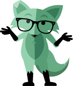 Fox with glasses